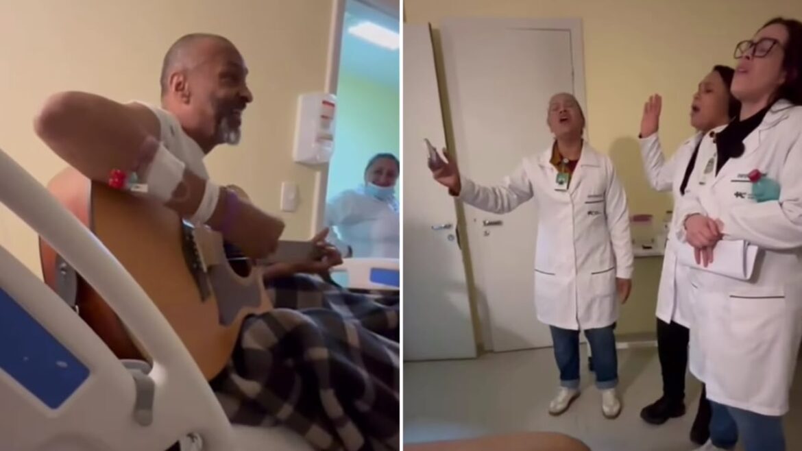 homem-com-cancer-avancado-inspira-ao-louvar-no-leito-com-equipe-medica